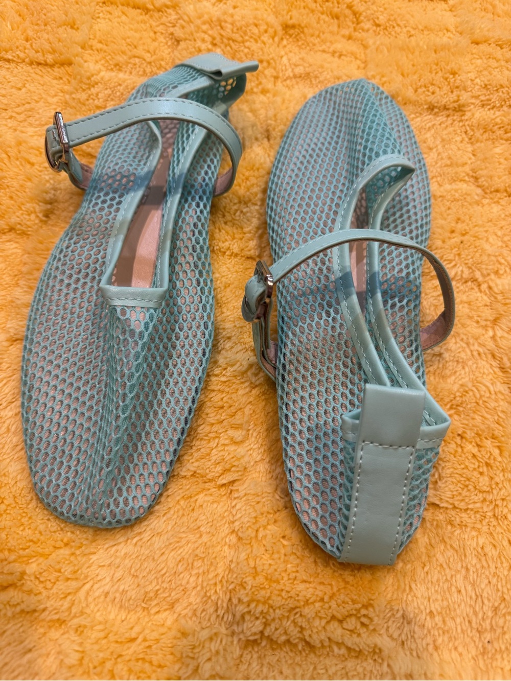 Teal Mesh Mary Jane Breathable & Super Stylish Flats